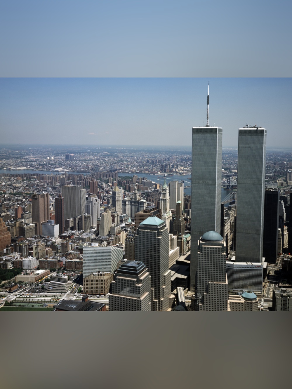 1995 Lower Manhattan World Trade Centers New York, New York 8x10 Photo Print